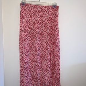 floral midi skirt
